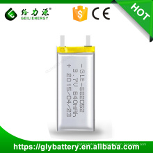 Rechargeable Li-polymer 682052 3.7V 640mah battery